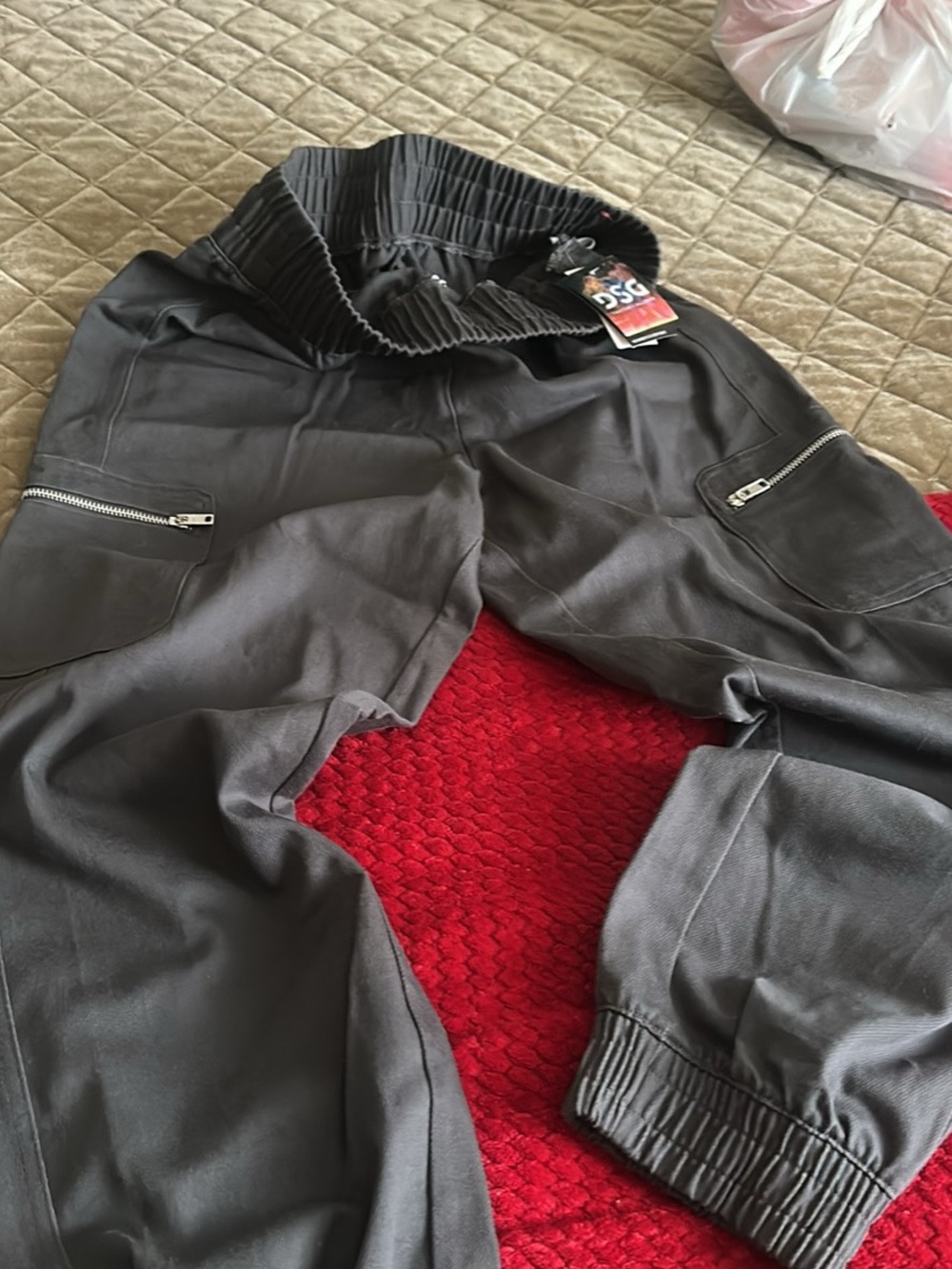 DSG Black Jogger Sweatpants with Zip Pockets
